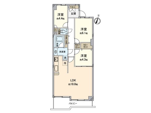 東急ドエルアルス西千葉 間取図(平面図) 間取図(平面図)