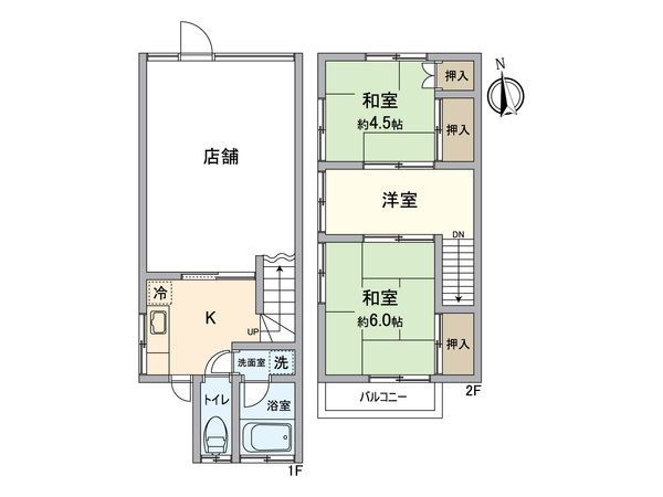小仲台8丁目テラスハウス 間取図(平面図) 小仲台8丁目テラスハウス 間取図(平面図)