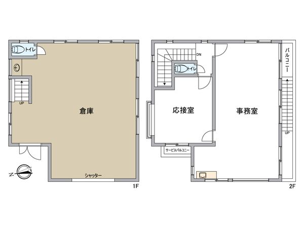 三角町 事務所 間取図(平面図) 三角町 事務所 間取図(平面図)