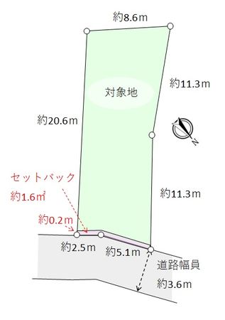 前原西3丁目 土地 区画図