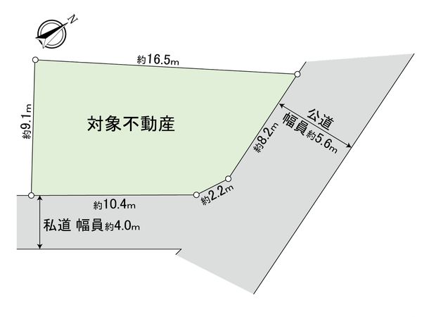 花咲1丁目 土地 区画図 区画図