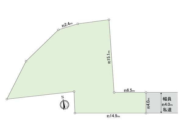 三山6丁目 土地 区画図