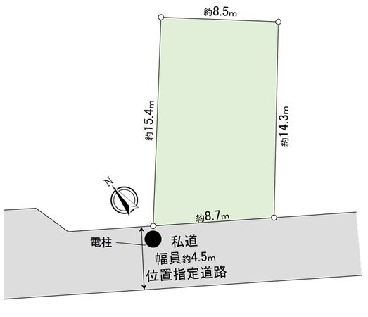 田喜野井1丁目 土地 区画図