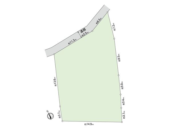 谷津2丁目 土地 区画図