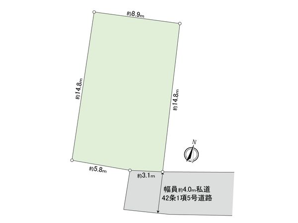 習志野5丁目 土地 区画図 習志野5丁目 土地 区画図