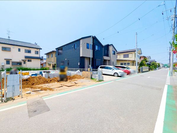 袖ケ浦4丁目 新築戸建1号棟 前面道路含む外観 袖ケ浦4丁目 新築戸建1号棟 前面道路含む外観