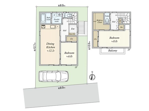 東習志野6丁目 戸建 間取図(平面図)