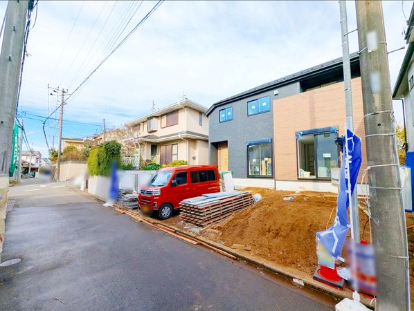 二宮1丁目 新築戸建1号棟 前面道路含む外観 前面道路含む外観