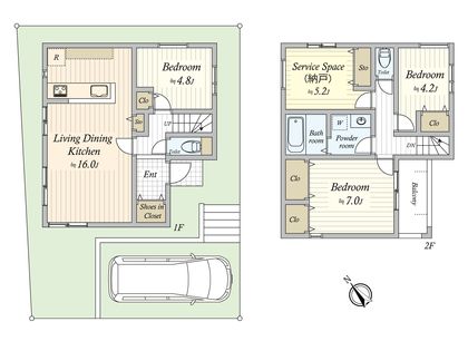 藤崎6丁目 新築戸建6号棟 間取図(平面図)