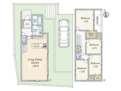 藤崎6丁目 新築戸建8号棟 間取図(平面図)