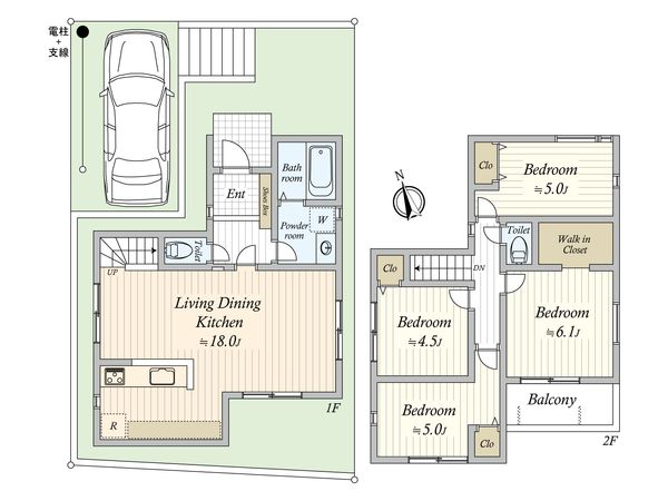 藤崎6丁目 新築戸建9号棟 間取図(平面図)