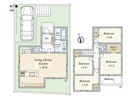 藤崎6丁目 新築戸建9号棟 間取図(平面図)