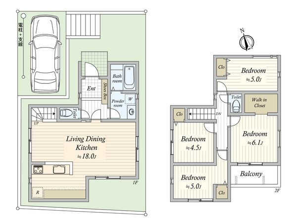 藤崎6丁目 新築戸建10号棟 間取図(平面図)