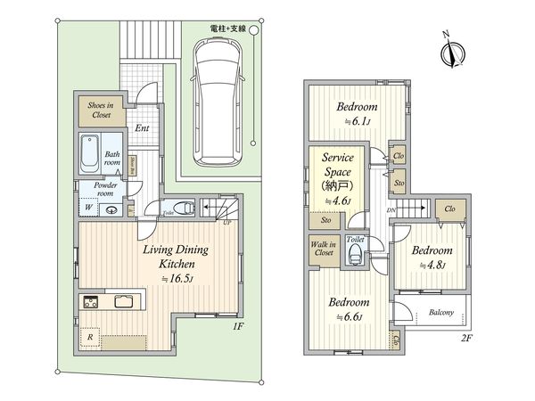 藤崎6丁目 新築戸建11号棟 間取図(平面図) 藤崎6丁目 新築戸建11号棟 間取図(平面図)