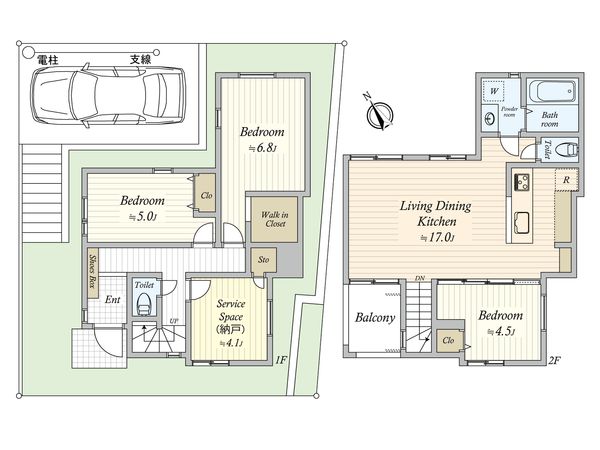 藤崎6丁目 新築戸建14号棟 間取図(平面図)