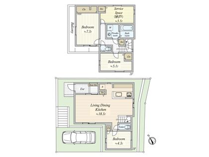 藤崎6丁目 新築戸建17号棟 間取図(平面図)