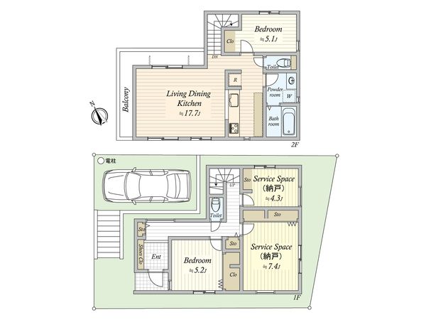 藤崎6丁目 新築戸建18号棟 間取図(平面図)