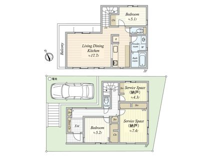 藤崎6丁目 新築戸建18号棟 間取図(平面図)