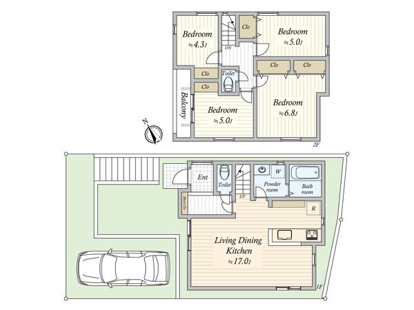 藤崎6丁目 新築戸建19号棟 間取図(平面図)