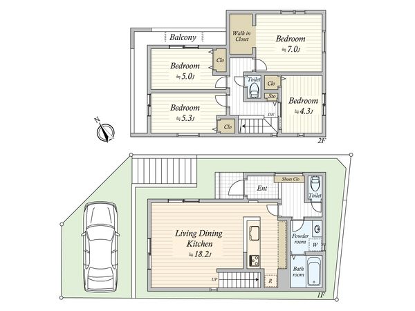 藤崎6丁目 新築戸建20号棟 間取図(平面図)