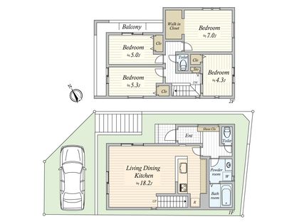 藤崎6丁目 新築戸建20号棟 間取図(平面図)