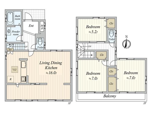 三山2丁目 中古戸建 間取図(平面図)