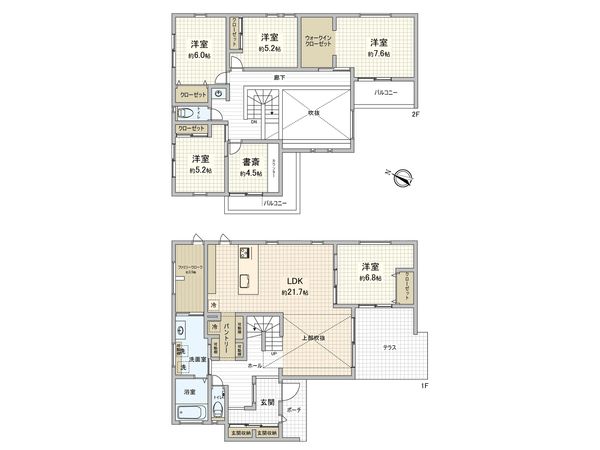 藤崎6丁目 戸建 間取図(平面図) 間取図(平面図)