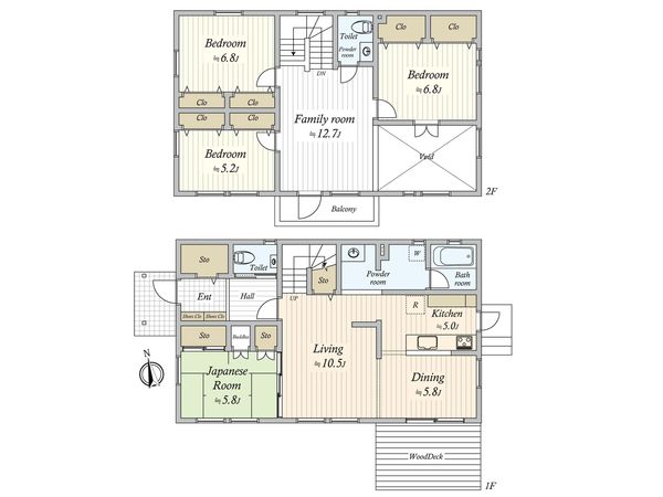 本大久保3丁目 戸建 間取図(平面図)