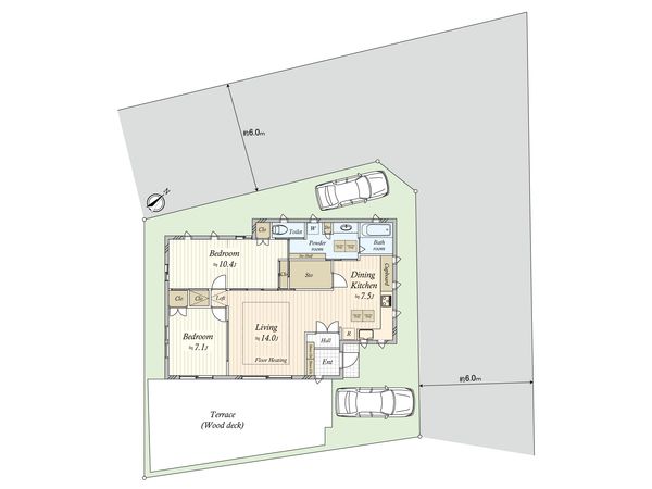 鷺沼台3丁目 戸建 間取図(平面図)