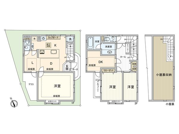 津田沼5丁目 戸建 間取図(平面図)