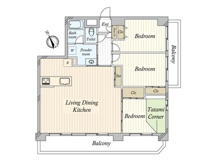ゼファー船橋薬園台 間取図(平面図)