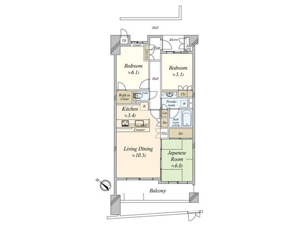 D’レスティア幕張本郷 間取図(平面図)