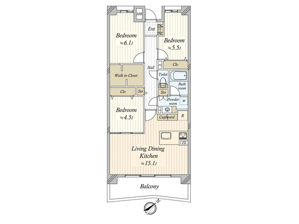 ライオンズマンション千葉グランドタワー 間取図(平面図) ライオンズマンション千葉グランドタワー 間取図(平面図)