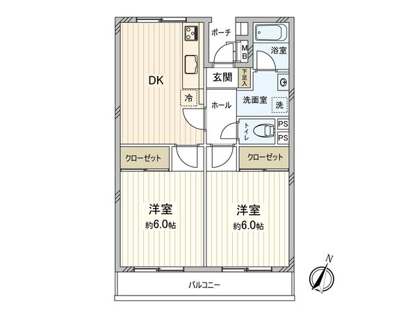 稲毛ファミールハイツ 16棟 間取図(平面図) 稲毛ファミールハイツ 16棟 間取図(平面図)