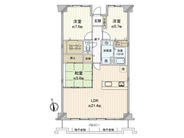 ウォームライトレジデンス 2号棟 間取図(平面図) ウォームライトレジデンス 2号棟 間取図(平面図)