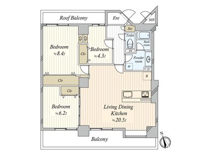 リーベスト津田沼 間取図(平面図) リーベスト津田沼 間取図(平面図)