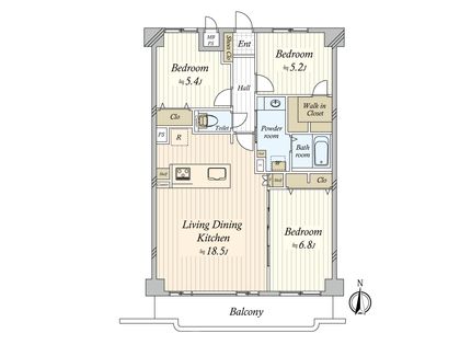 ライオンズマンション東習志野 間取図(平面図)
