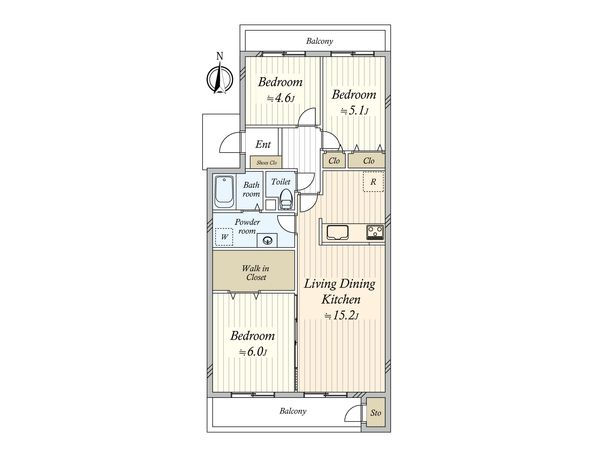 サンセレクト津田沼 間取図(平面図) 間取図(平面図)