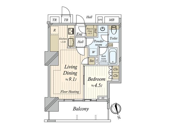津田沼ザ・タワー 間取図(平面図) 津田沼ザ・タワー 間取図(平面図)