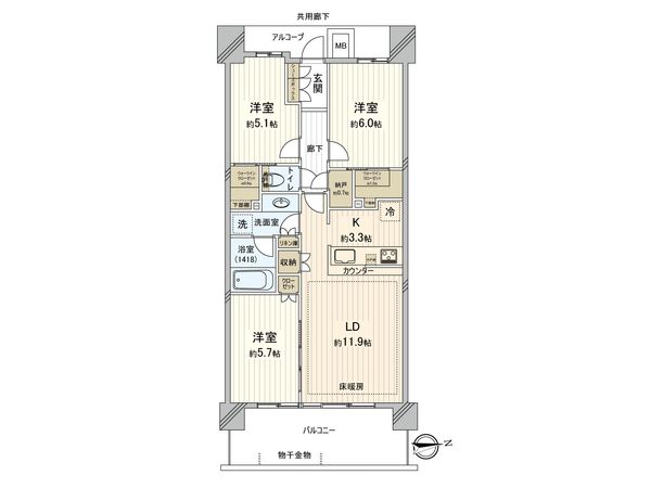 間取図(平面図)