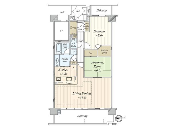 パークグランディエデナブライトコート 間取図(平面図) パークグランディエデナブライトコート 間取図(平面図)