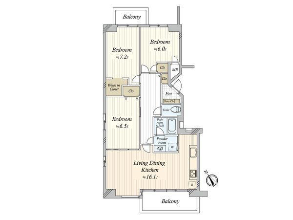 グランドメゾン津田沼 間取図(平面図)