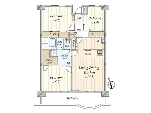 菊田ハイツ 間取図(平面図) 菊田ハイツ 間取図(平面図)