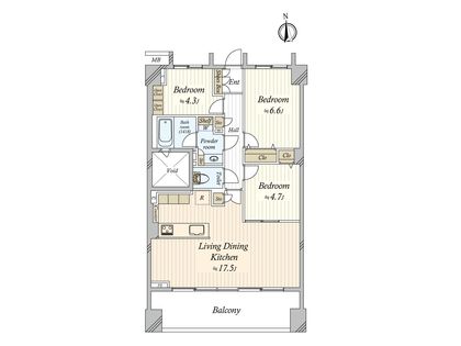 パークハウス木々津田沼前原 間取図(平面図)