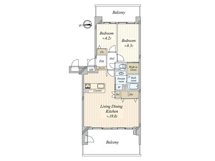 ルネ津田沼アクシブ 間取図(平面図)