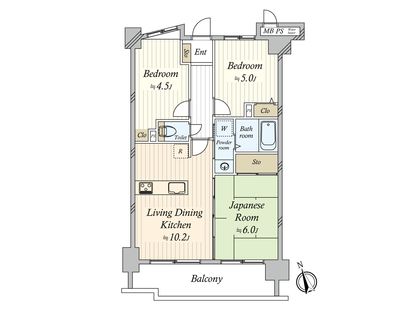 ライオンズガーデン東船橋 間取図(平面図)