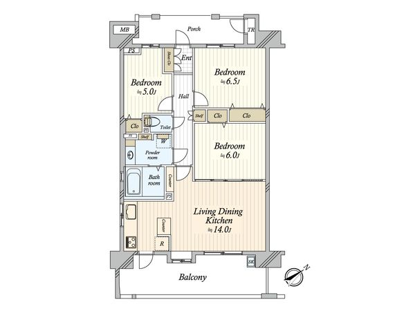 ヴェルデコア新習志野 間取図(平面図) 間取図(平面図)