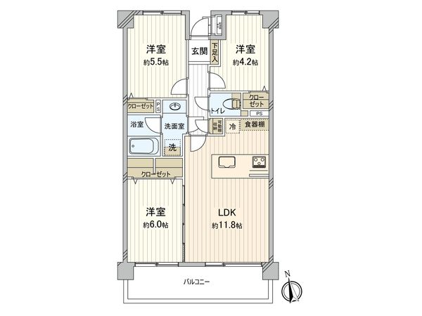 津田沼屋敷パーク・ホームズ 間取図(平面図) 間取図(平面図)
