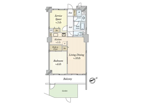 ライオンズガーデン船橋薬園台第2 間取図(平面図) ライオンズガーデン船橋薬園台第2 間取図(平面図)