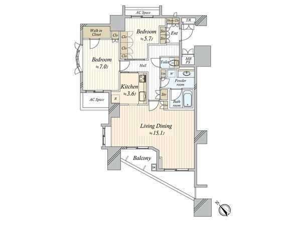 D’クラディア幕張本郷 間取図(平面図) D’クラディア幕張本郷 間取図(平面図)
